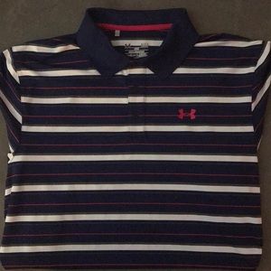 ⛳️ Under Armour Men’s Stripped Golf Polo - L